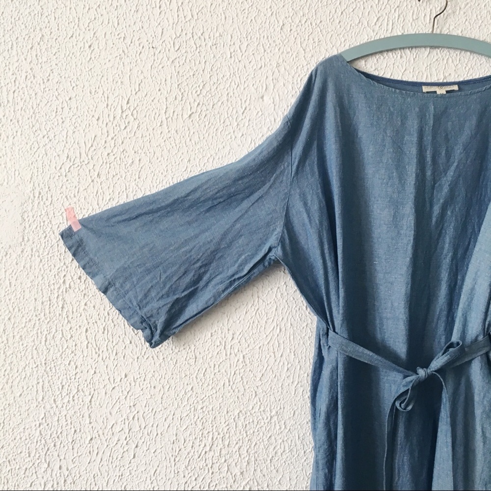 Mimu Maxi Denim Moses Dress - Picture 2 of 5